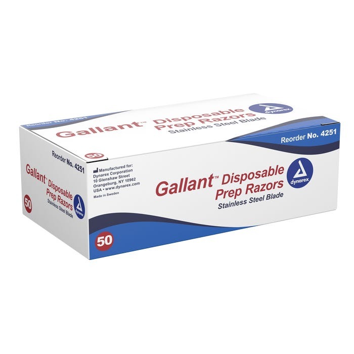 Gallant Disposable Prep Razors, Box of 50 - Image 3