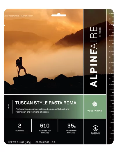 Tuscan Style Pasta Roma - Cook in the Pouch