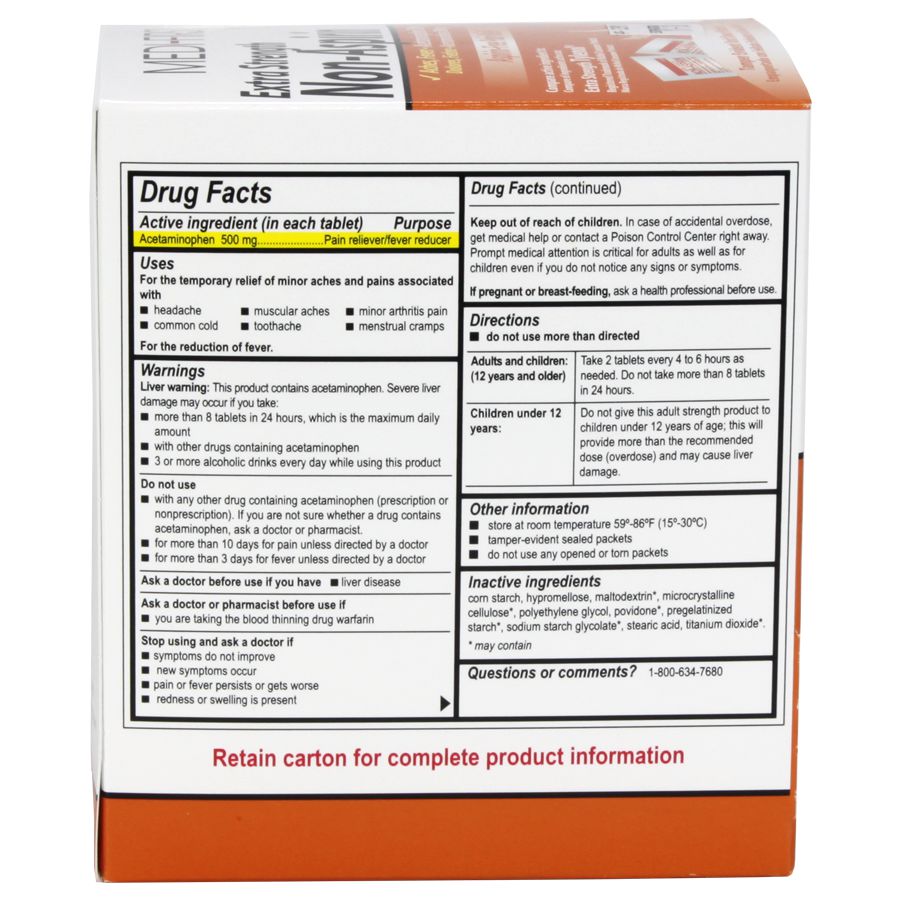 Non-Aspirin Extra Strength, 250/box - Image 4