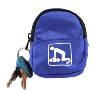 CPR Blue Beltloop Keychain Backpack with Faceshield, Gloves, and Cleansing Wipes - Image 4