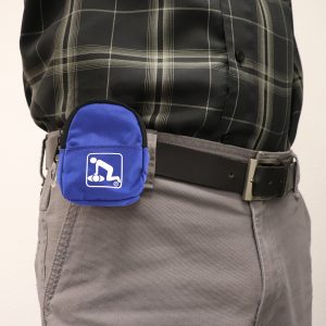 CPR Blue Beltloop Keychain Backpack with Faceshield, Gloves, and Cleansing Wipes - Image 6