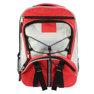 Elite Multi-pocket Hikers Backpack, Red - Image 5