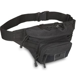EDC Hunting Tactical Fanny Pack with USA Flag Patch - Image 3