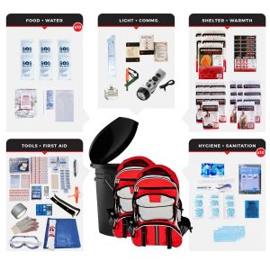 Alternative view of Bucket Survival Kit for 10 People