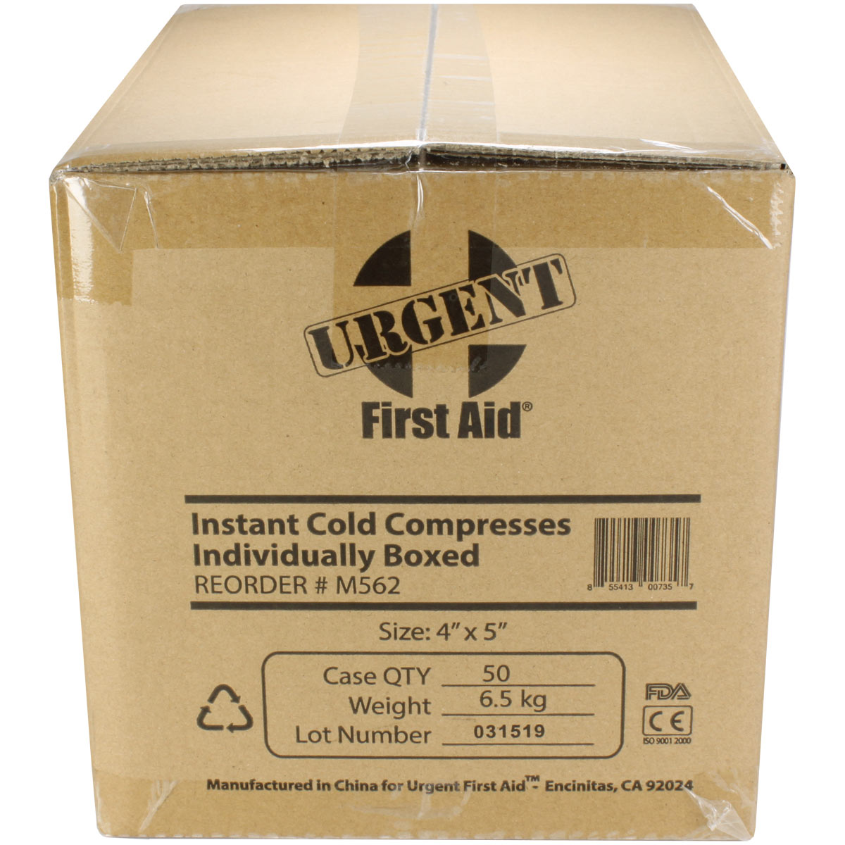 4" x 5" Instant Cold Compress, Boxed - Image 2