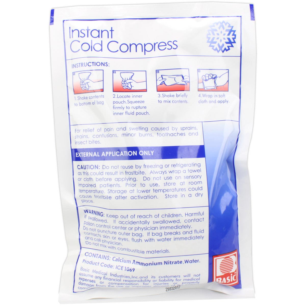 6" x 9" Instant Cold Compress, 1 Each - Image 2