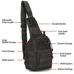 EDC Shoulder Bag - Tactical Chest Sling Bag (5 Liter) - Image 4