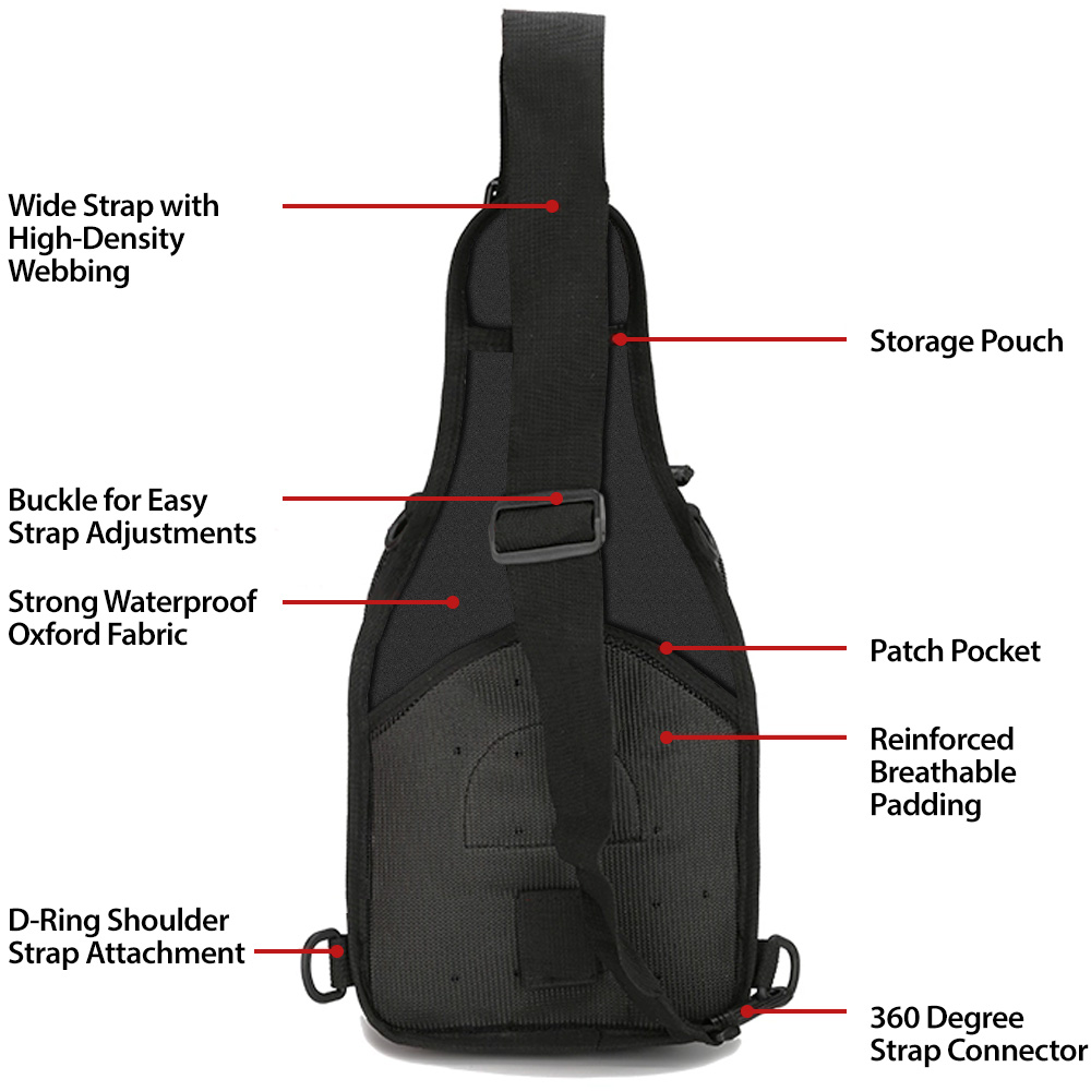 EDC Shoulder Bag - Tactical Chest Sling Bag (5 Liter) - Image 5