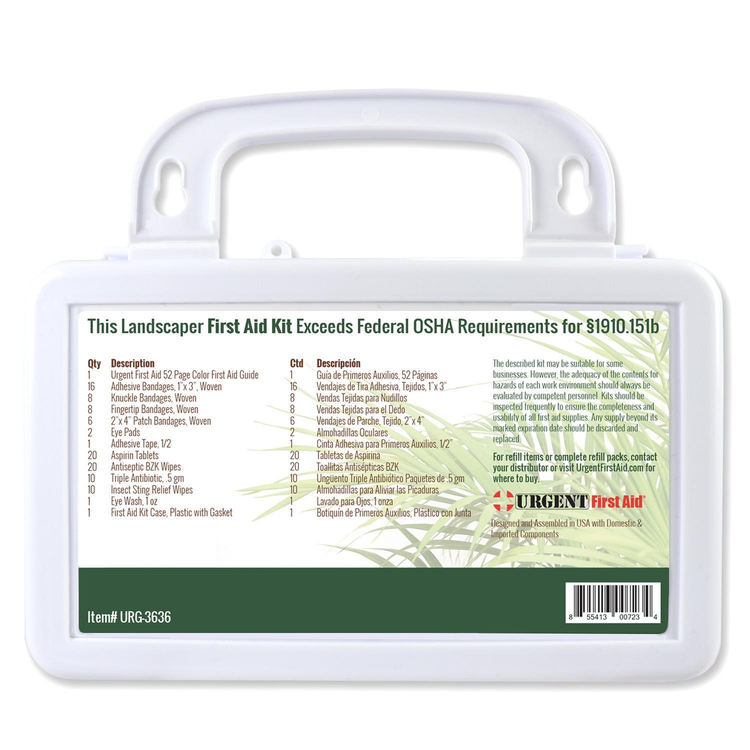 Landscaper's Kit - 10 Unit - 103 Piece - Plastic Case w/ Gasket - 1 Each - Image 2
