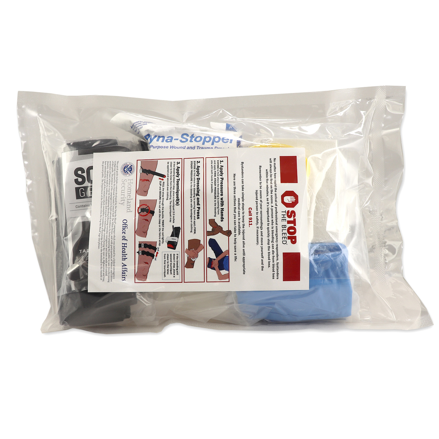 Personal Bleeding Control Kit in Vacuum Bag - Stop the Bleed Kit - Image 2