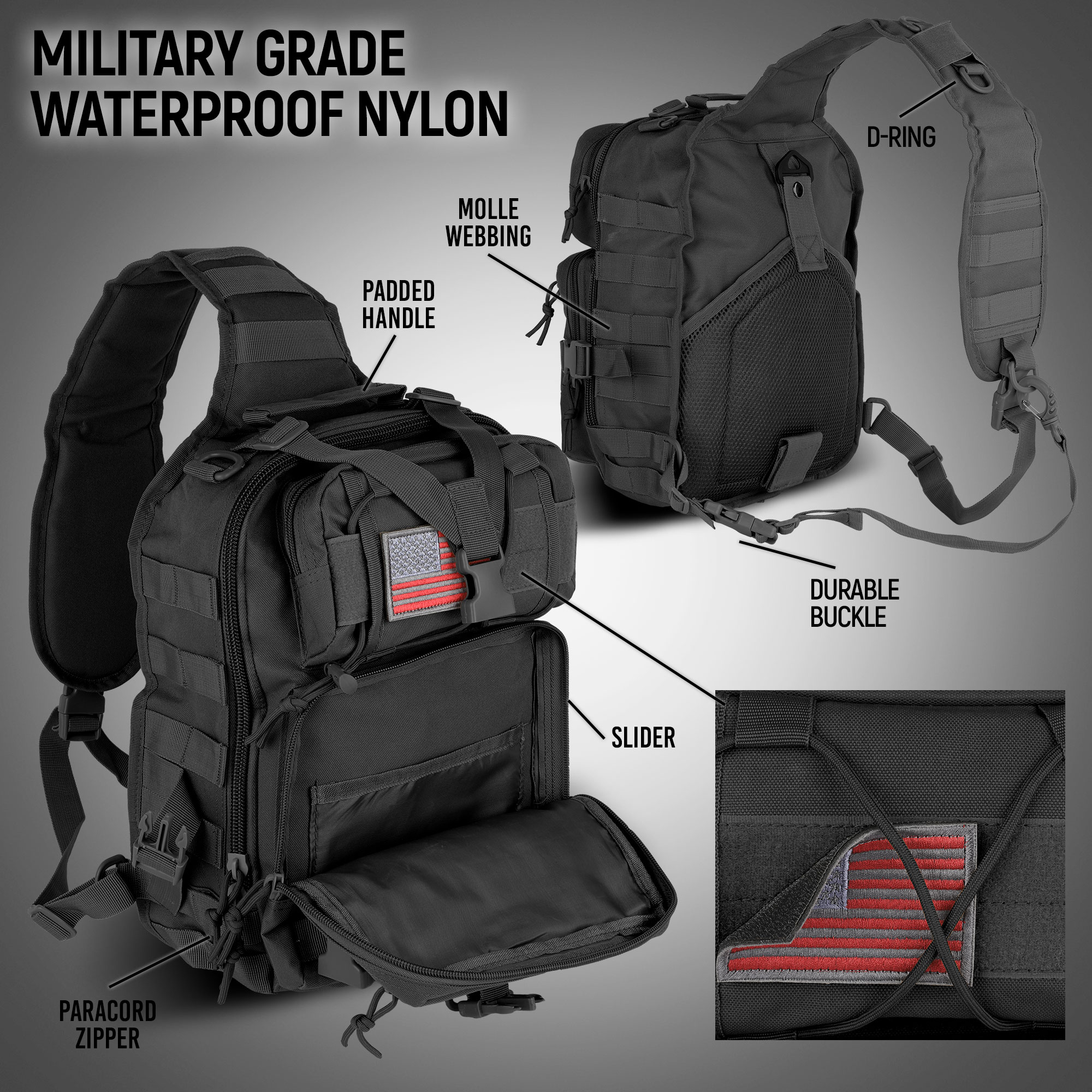 EDC Range Bag - Pistol Sling Bag Backpack (14 Liter) - Image 4