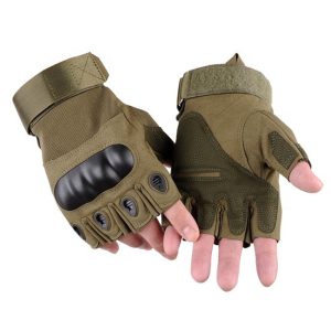 XG-TG2 Hard Knuckle Tactical Gloves (Half Finger) Military Style