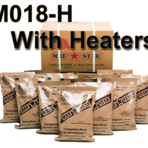 8 Cases of 12 Single Complete MRE Meals – 8 Person-6-Days-Standard Variety With Heaters