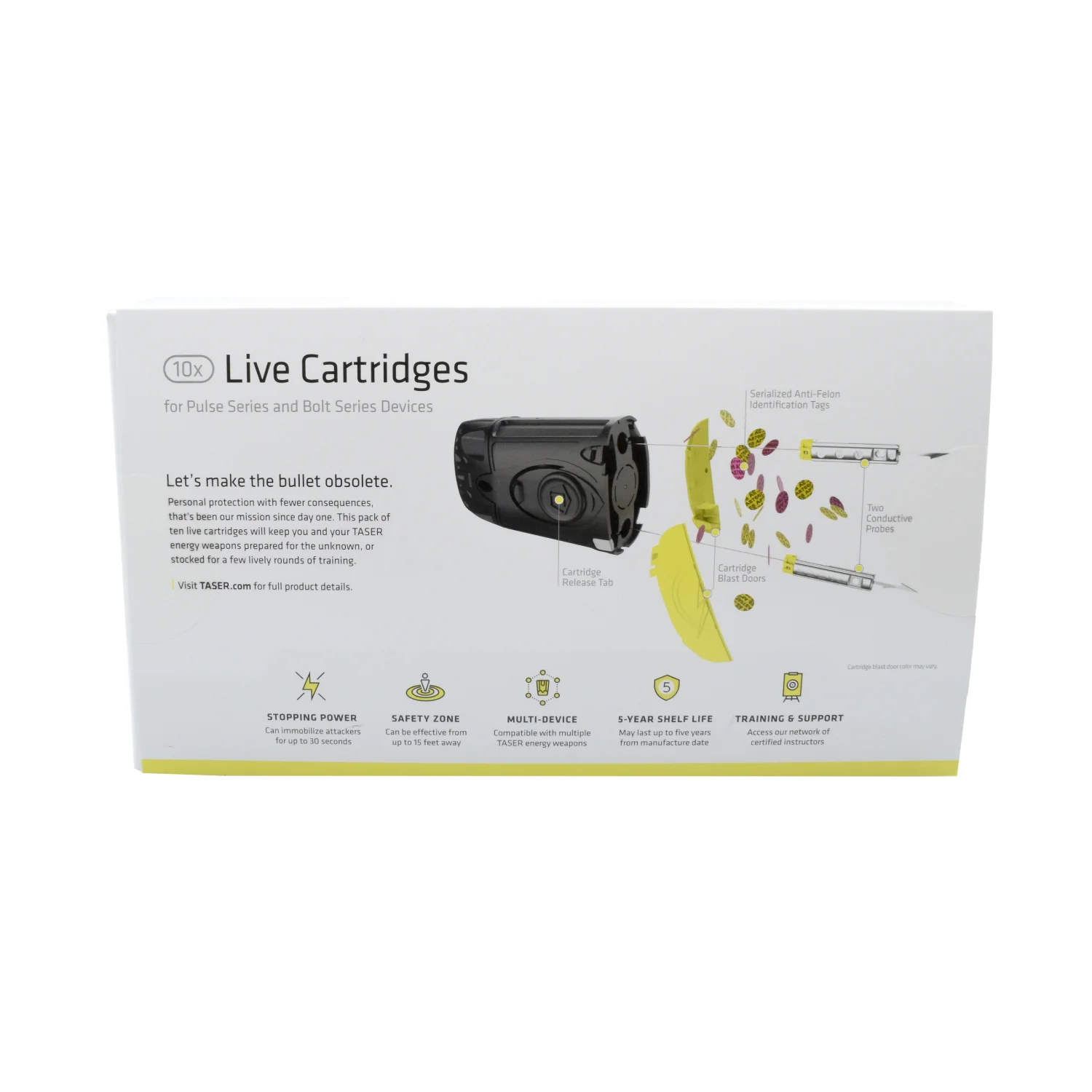 10-Pack of Live Cartridges for TASER C2/Bolt/Pulse/Pulse+ - Image 3