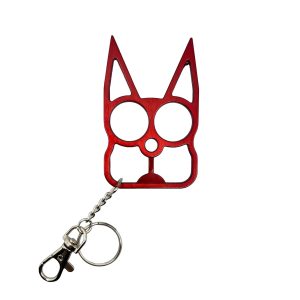 Cat Self-Defense Metal Knuckle Keychain