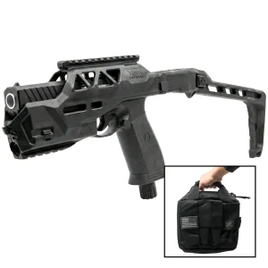 The Heat Pepper Launcher Folding Stock with Carrying Case (Launcher Not Included)