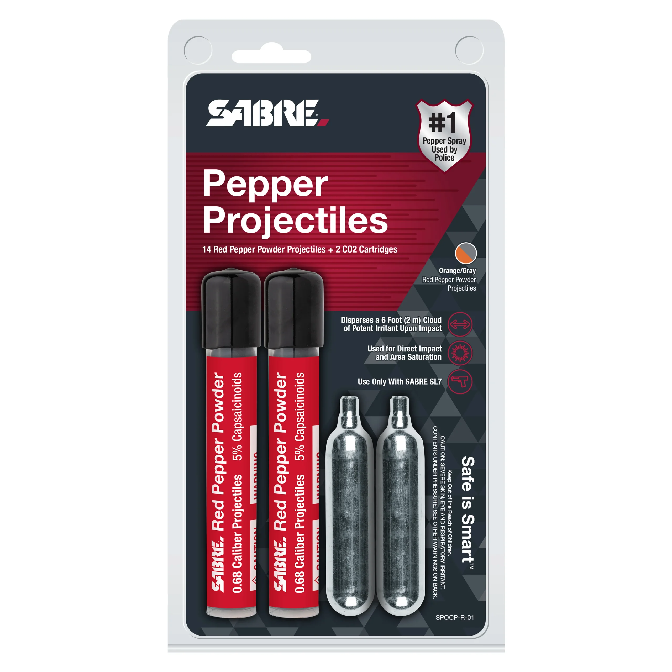 14 Live 0.68 Cal Projectiles + 2 CO2 Cartridges - Image 4