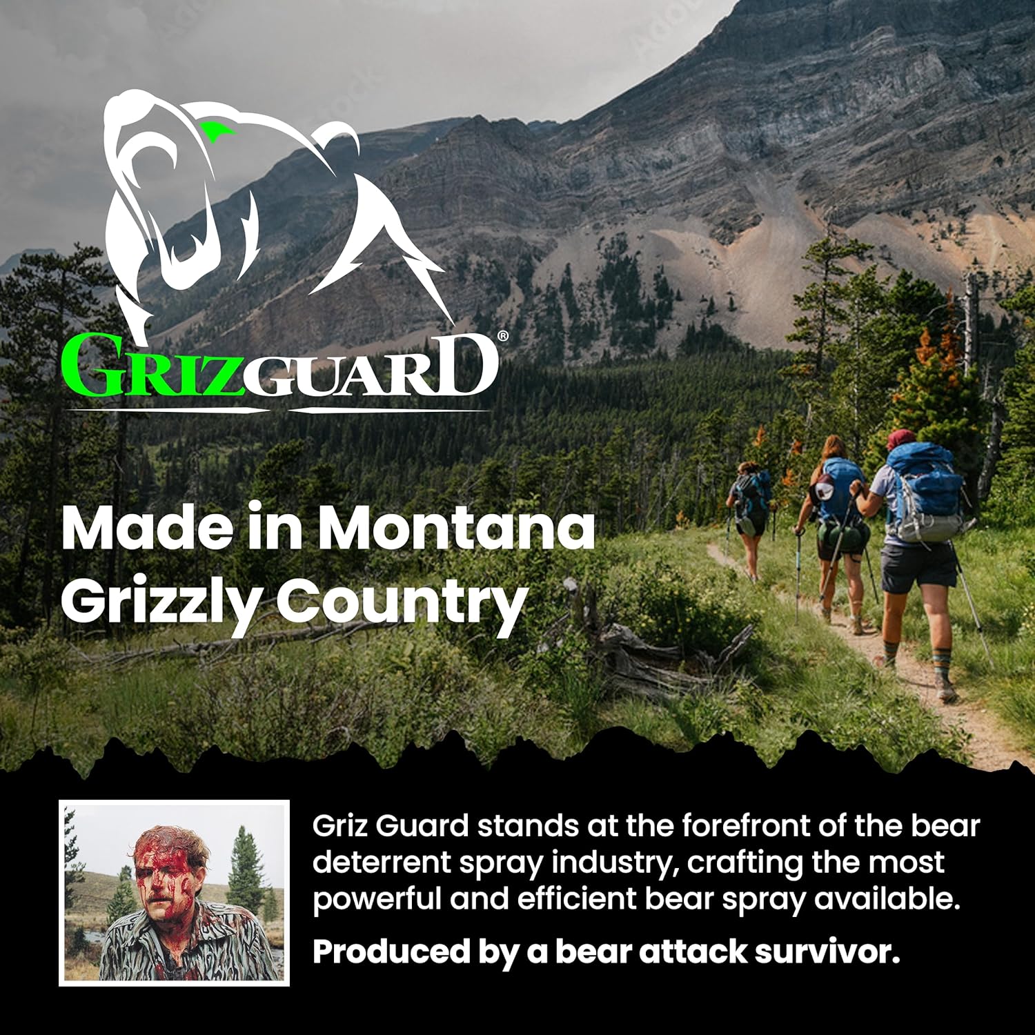 Griz Guard Bear Spray Fogger 7.9 oz w/Holster - Image 5