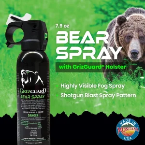 Griz Guard Bear Spray Fogger 7.9 oz w/Holster - Image 6